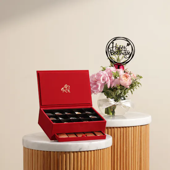 Godiva Royal Chocolate Box | Happy Birthday Flowers Vase