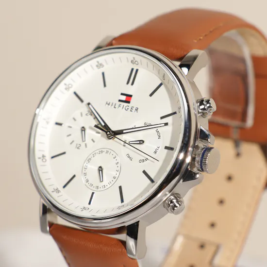 Tommy Hilfiger Men's Brown Leather Watch