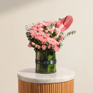 Pink Whisper Flower Vase