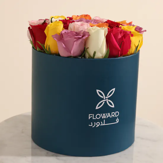 صندوق زهور أناقة الطيف