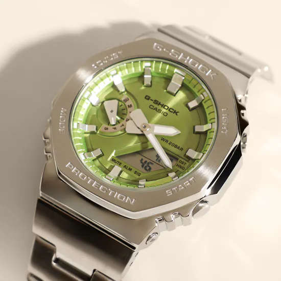 Casio G-Shock G-Steel Silver with Green Dial Men's Watch