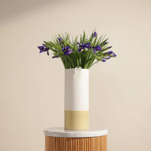 Blue Iris Petal Whisper Vase