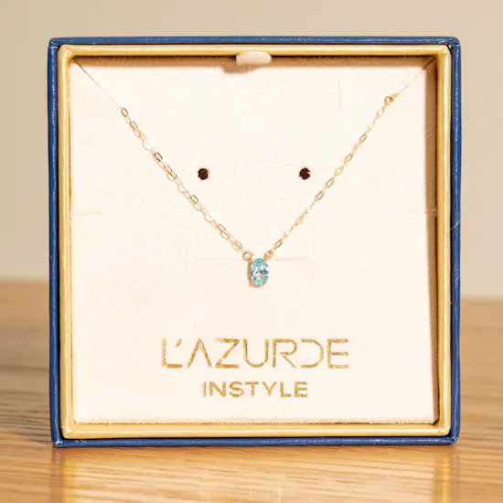 L'azurde Multi-Shaped Colored Stones Necklace | Charming Bouquet