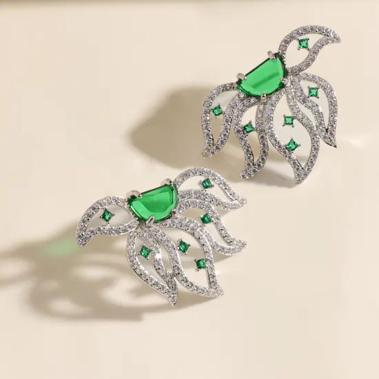Floward The Floral Octopus Green Earring