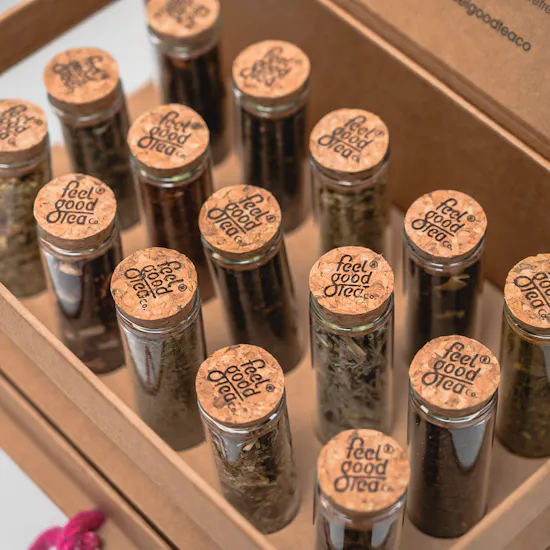 Feel Good Tea Original Discovery Box | Blooming Delight Vase