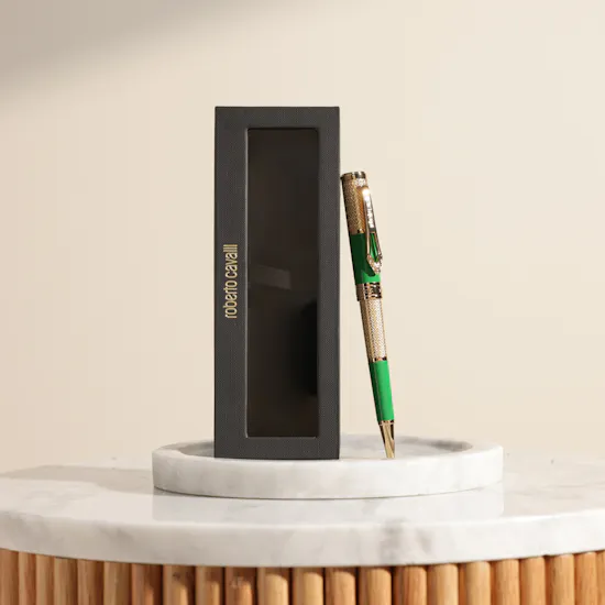 Roberto Cavalli Gold and Green Men’s Pen