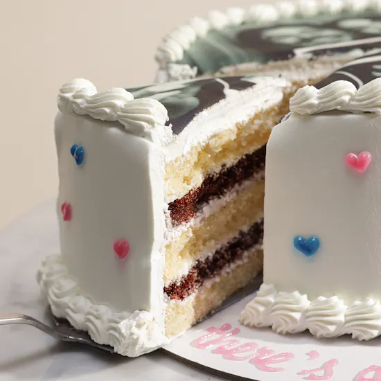 Mister Baker Personalized White Photo Cake