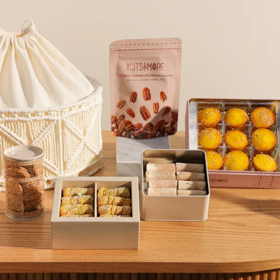 Nuts and More Luxury Arabic Sweets Gift Basket
