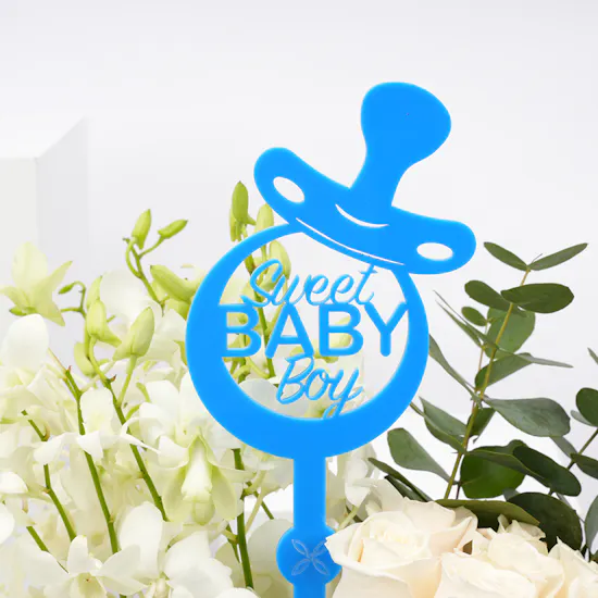 Enchanting Petals | Baby Boy Vase
