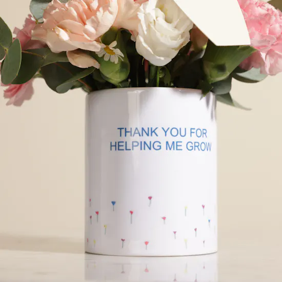 Garden of Gratitude Thank You Flower Mug