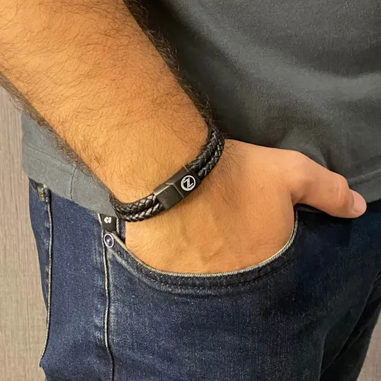 Zus Black Double Bracelet