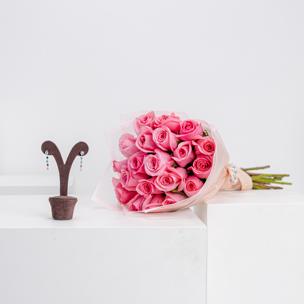 Felizmoda Colored Earrings Dots | 20 Rose Revival Bouquet