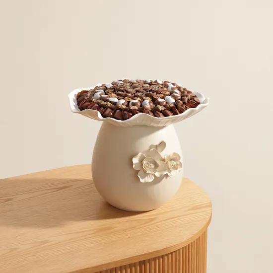 Floward Floral Chocolate Ceramic Tray