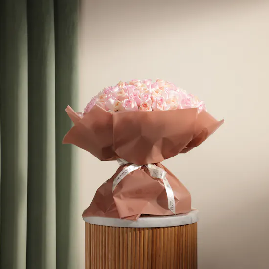 Pastel Whispers Rose Bouquet