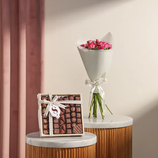 Soucolat Chocolate Collection Wood Tray | Splendid Flowers