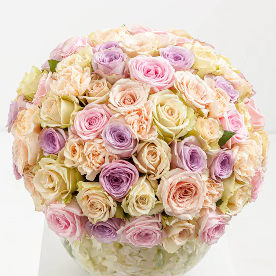 Pastel Roses Vase