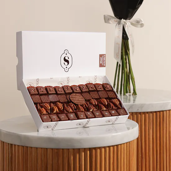 Soucolat Mixed Chocolate Box | Happy Birthday Flowers