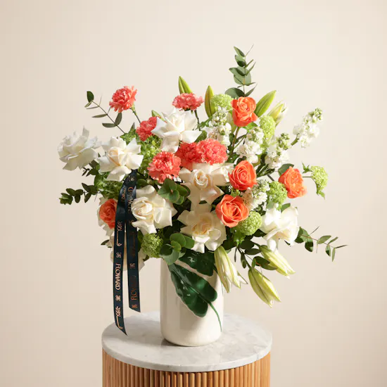 Sunlit Garden Flower Vase