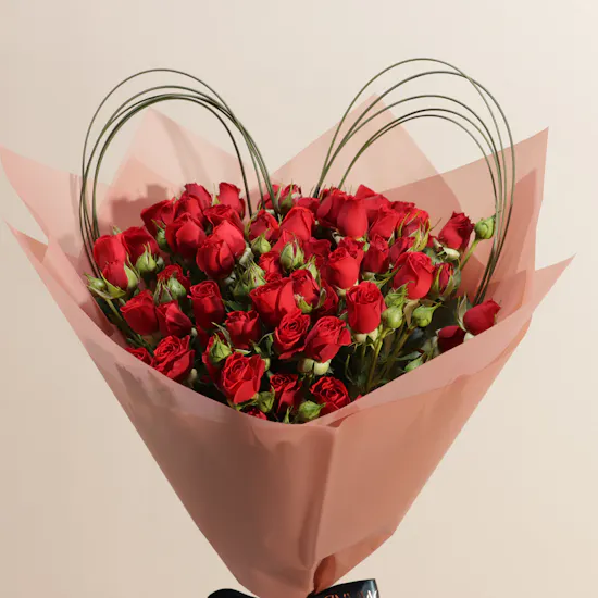 Timeless Red Baby Roses Bouquet