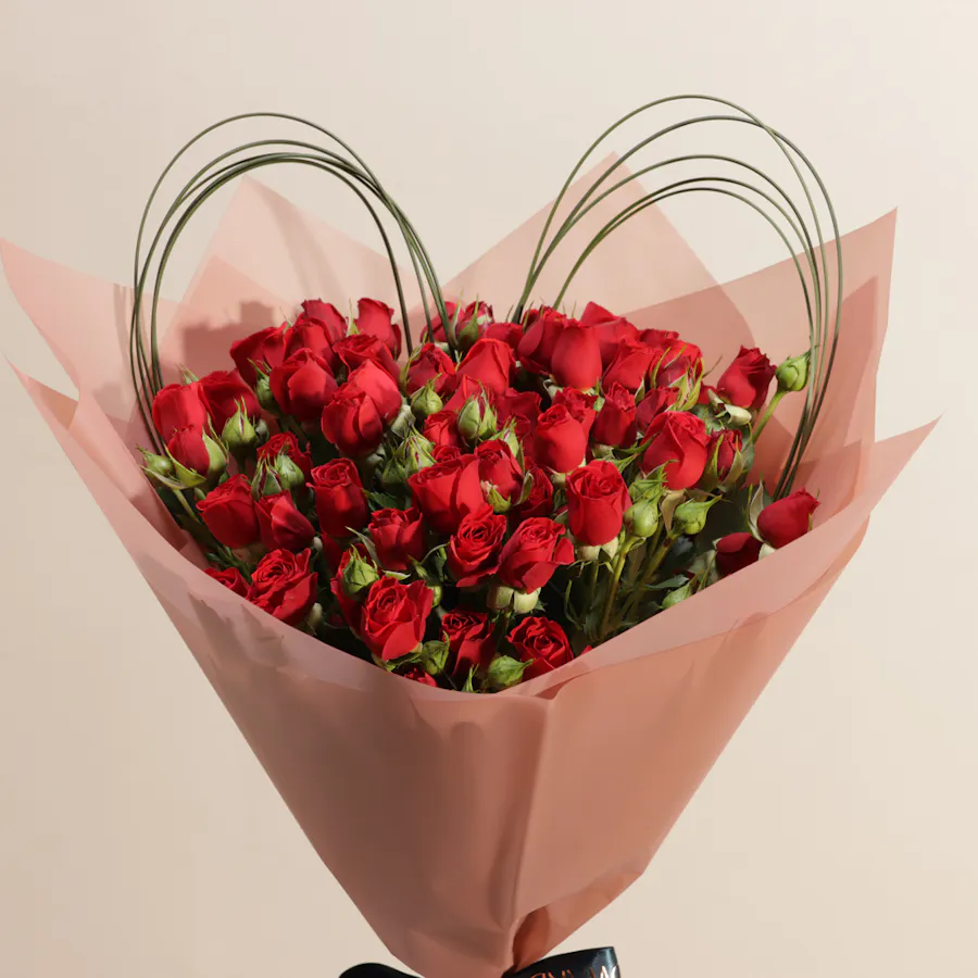 Timeless Red Baby Roses Bouquet  5