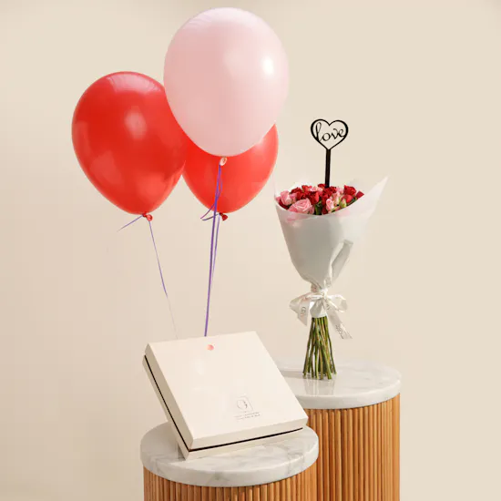 Ghazl Chocolatier Hazelnuts Chocolate Slabs Box | Heartfelt Flowers and Balloons