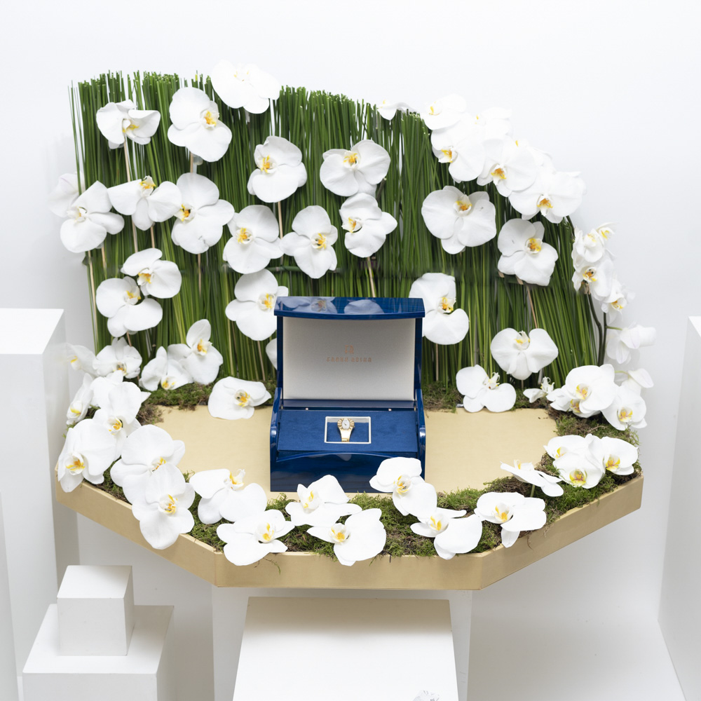 ساعة الماس من فرانك روشا من الدهام | حديقة الأوركيد