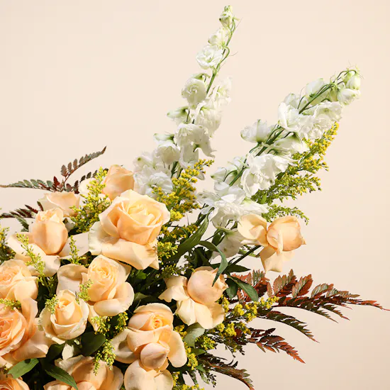 Peach Paradise | Metal Vase