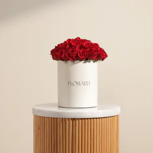 Blooming Red Roses Box | 25 Flowers Blooming Red Roses Box | 25 Flowers