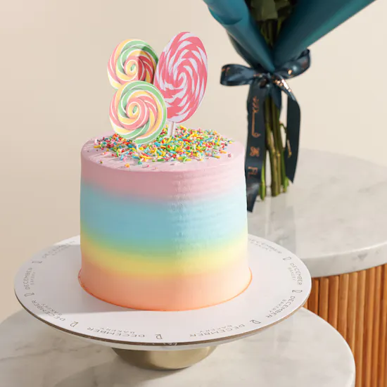 December Cake Colorful Eid Joy Cake | Graceful Flowers