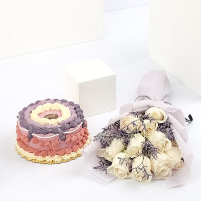 Lilac Choco Crispy Cake