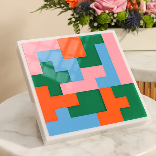 Floward Unity Acrylic Puzzle | Colorful Birthday Flowers