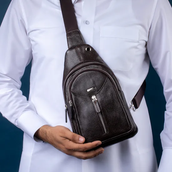 Reform Brown Small Side Bag | Men