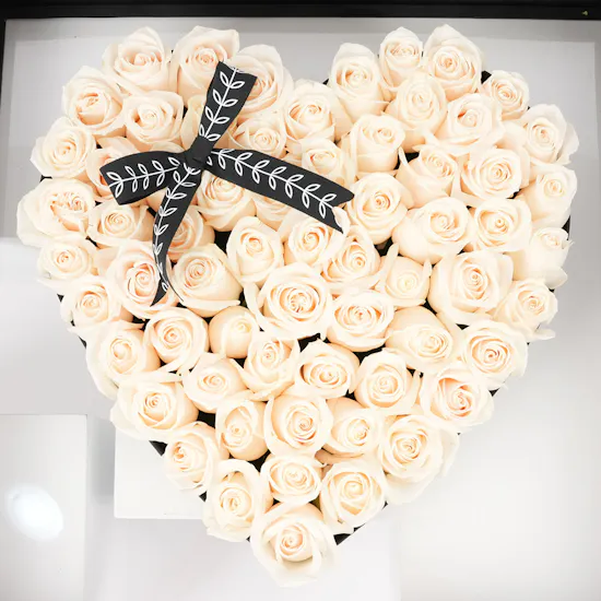 White Roses | Heart Shaped