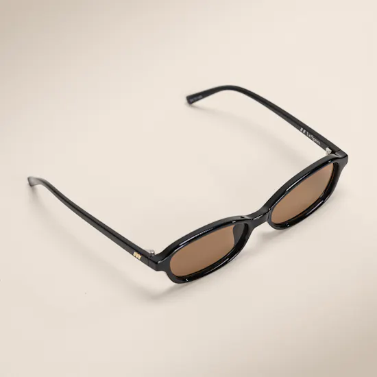 Le Specs Honey Pot Rectangle Black Women's Sunglasses