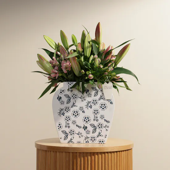 Pink Blooms Vase