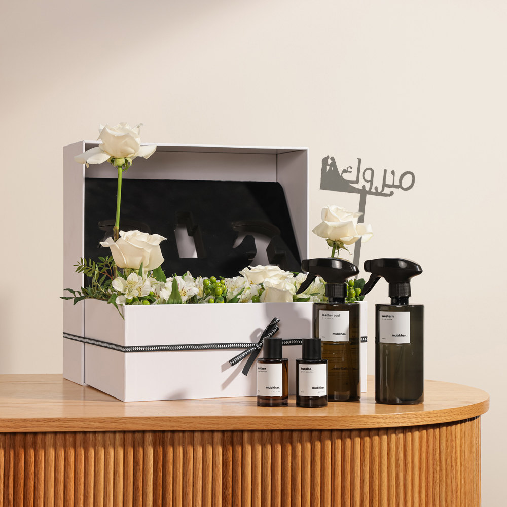 مجموعة عطور الزواج السعيد من مبخر | ورود بيضاء