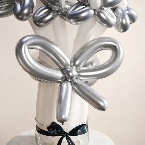 Silver Balloons Bouquet