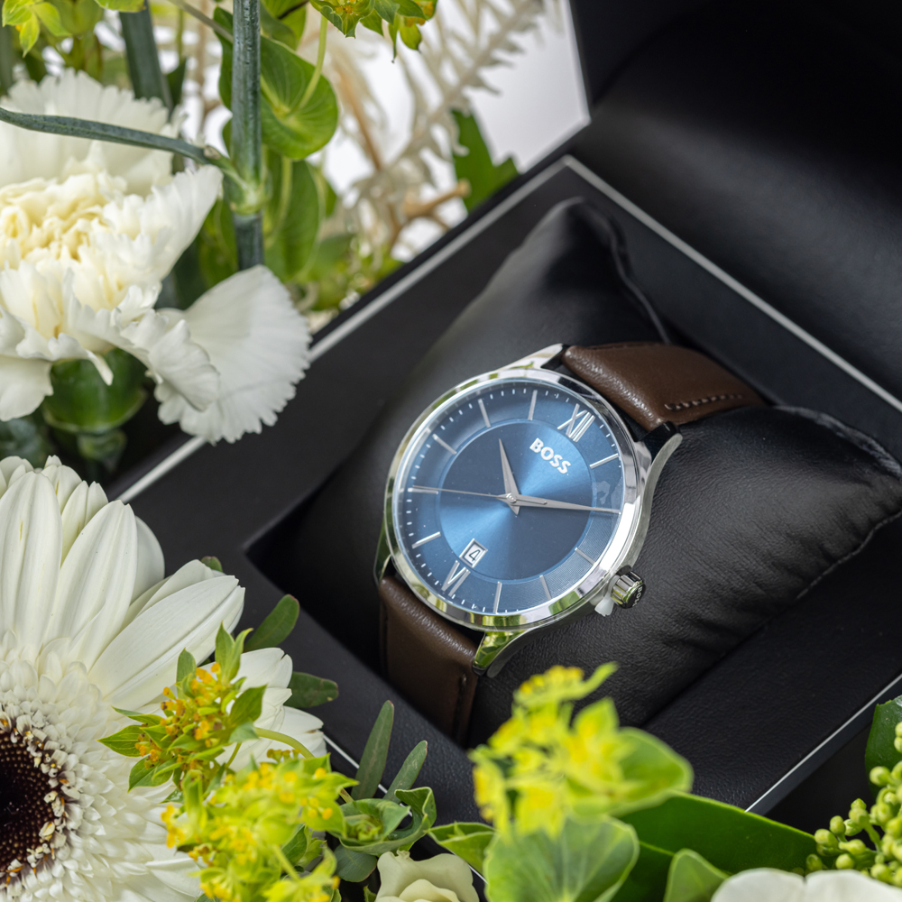 ساعة هوغو بوس إيليت للرجال | صندوق زهور