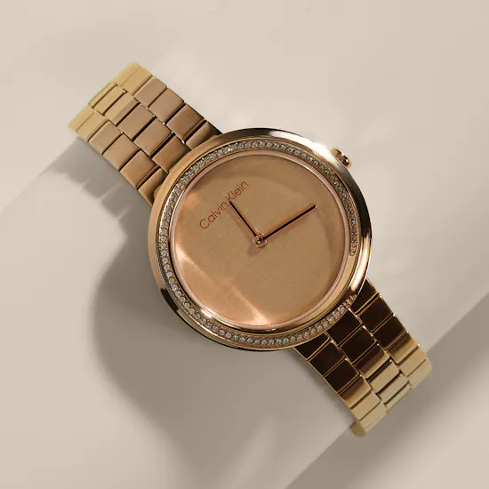 Calvin Klein Twisted Bezel Quartz Analogue Women’s Watch