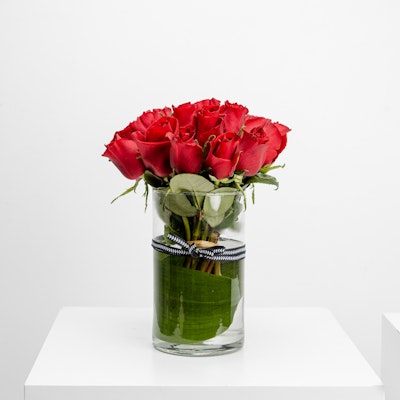 20 Red Roses Vase