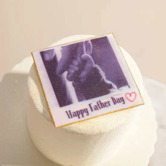 Sweet Ateiler Happy Father's Day Customized with Photo Cake