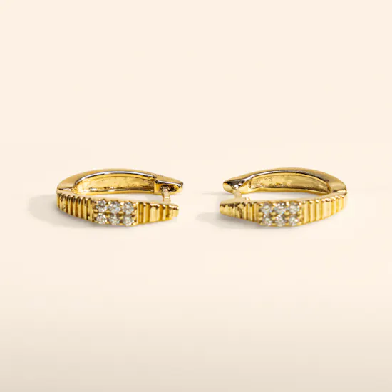 Siran By Iram Simple Diamond Earring
