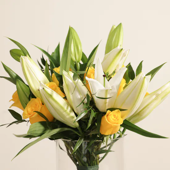 Golden Celebration Flower Vase