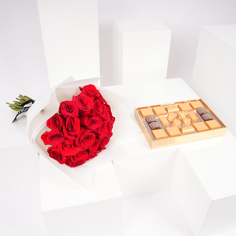 بوكس شوكولاتة أخضر جلد من بستاني | الجورى الأحمر