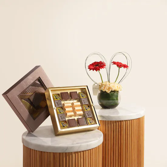 Bostani Thank You Chocolates Box | Serene Flower Vase