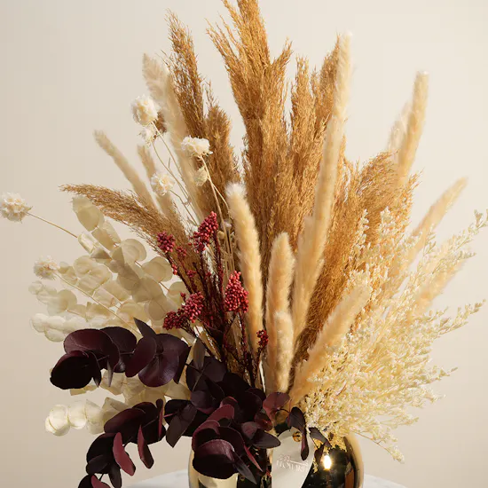 Rustic Charm Dried Flowers Vase