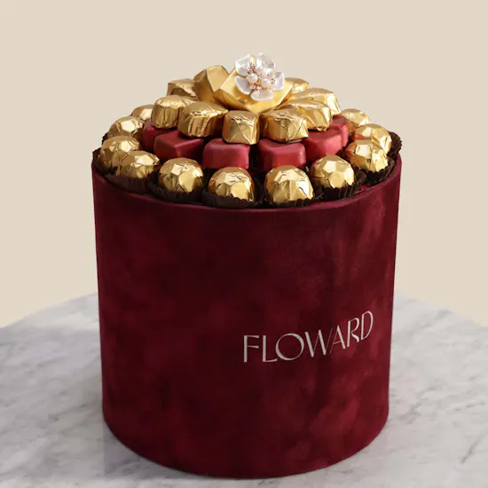 Floward Red Velvet Mix Chocolate Box