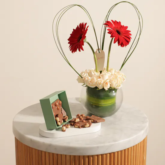 Sweetzerland Sweet Rocks Hazelnut Milk Chocolate Box | Signature Moment Flower
