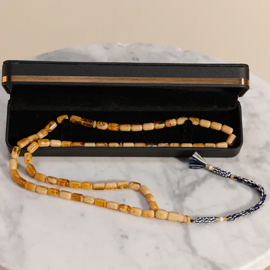 Floward Mestika Peach and Gold Rosary