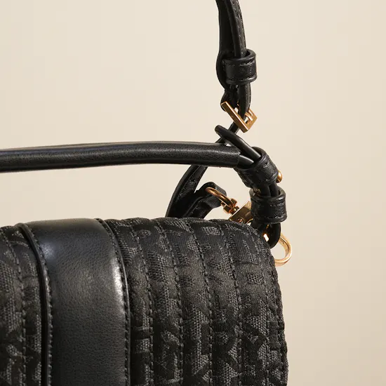 Dkny LULU Small Flap Black Cross Body Bag